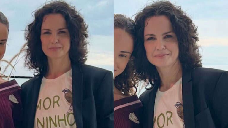 Filha de Carolina Kasting rouba a cena em fotos raras com a mãe: ‘Cópia perfeita’