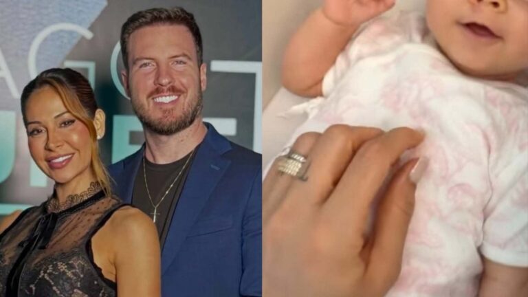 Filha de Maíra Cardi e Thiago Nigro chama a atenção com seus olhos em nova aparição