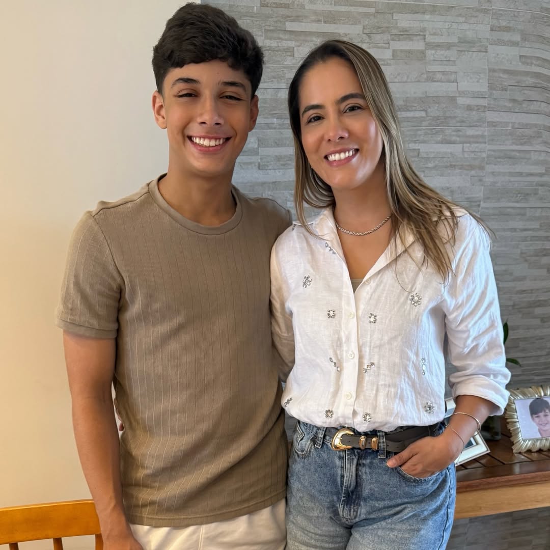 João Gabriel, primogênito de Cristiano Araújo, com a mãe, Luana Rodrigues - Foto: Reprodução/Instagram @luana_rodriguess