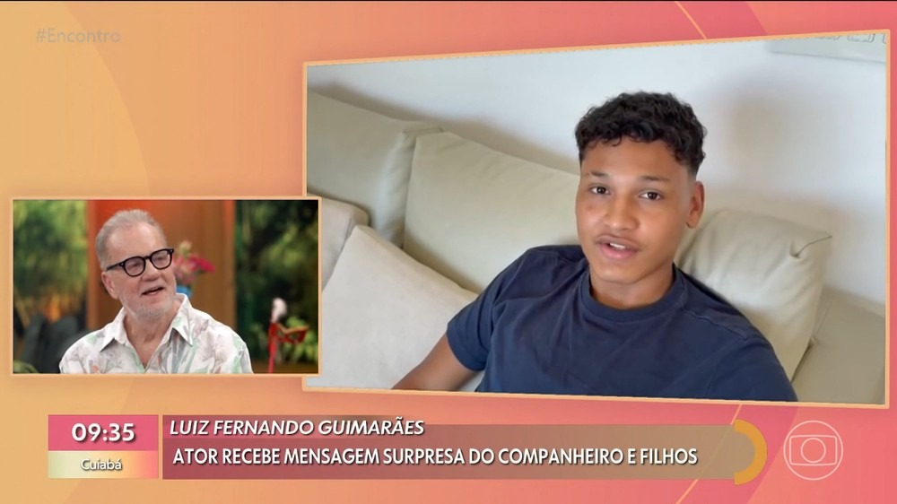 Dante é filho de Luiz Fernando Guimarães e Adriano Medeiros - Foto: Reprodução / TV Globo
