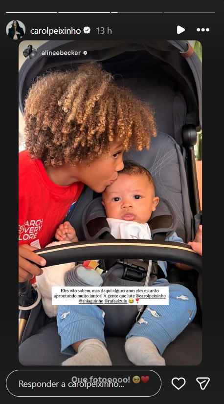 Filhos de Rafael Zulu e Thiaguinho - Foto: Reprodução/Instagram @carolpeixinho