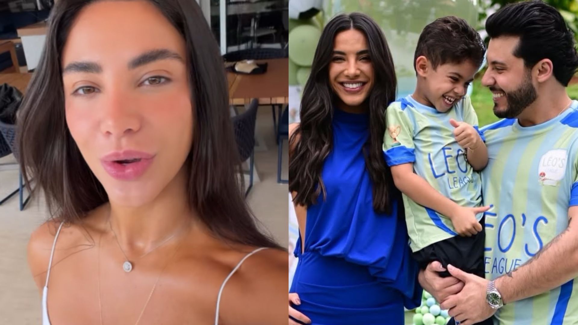 Gabriela Versiani com Murilo Huff e Leo - Foto: Reprodução/Instagram @gabrielaversiani