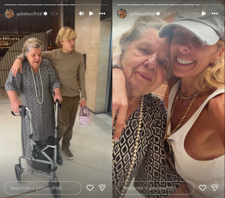 Adriane Galisteu registra momento com a mãe e o filho - Foto: Reprodução/Instagram