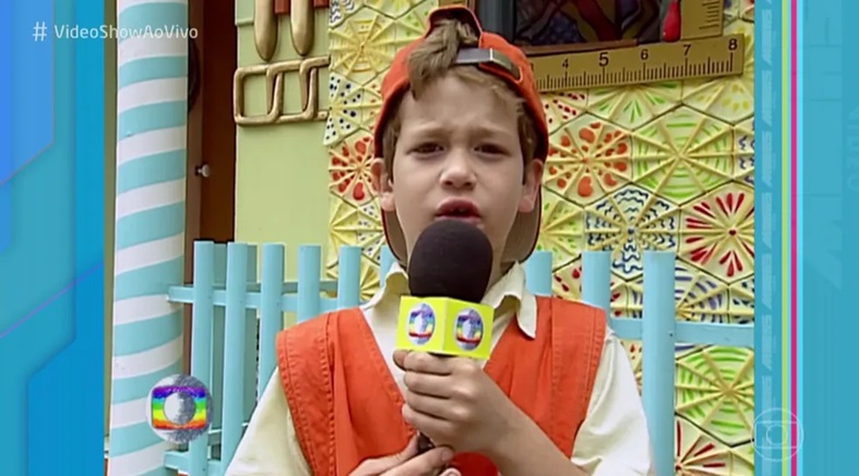 Guilherme Vieira na época da TV Globinho — Foto: TV Globo