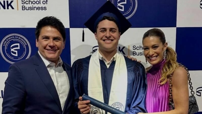 Herdeiro de César Filho e Elaine Mickely, Luigi Cesar se forma na faculdade