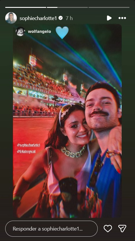 Sophie Charlotte com o irmão, Angelo Wolf - Foto: Reprodução/Instagram @sophiecharlotte1