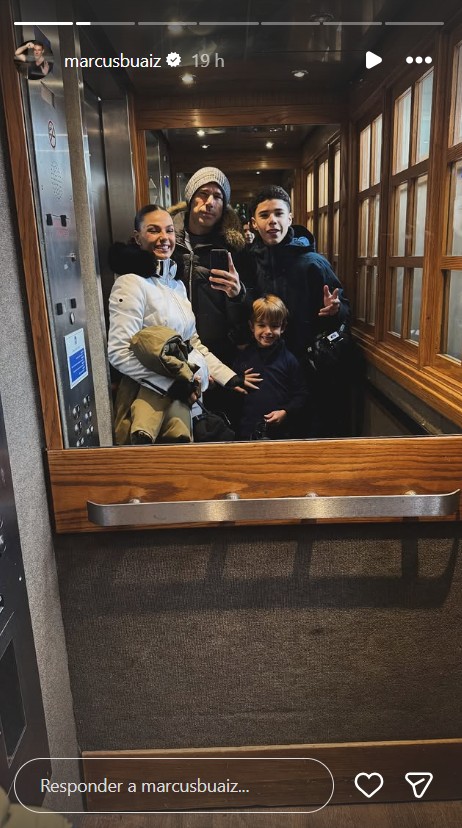 Isis Valverde e Marcus Buaiz com os filhos em Aspen - Foto: Reprodução/Instagram @marcusbuaiz