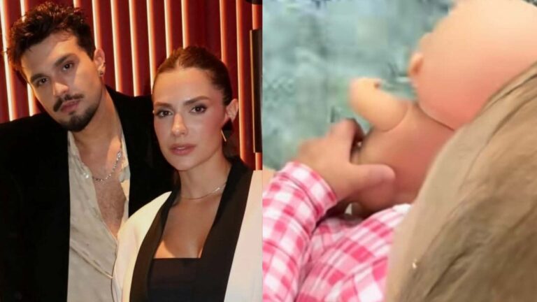 Esposa de Luan Santana encanta ao mostrar a filha na piscina: ‘Minha peixinha’
