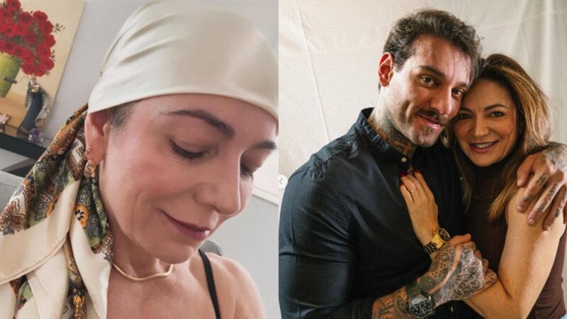 Mãe de Lucas Lucco surge de lenço e desabafa sobre condição de saúde