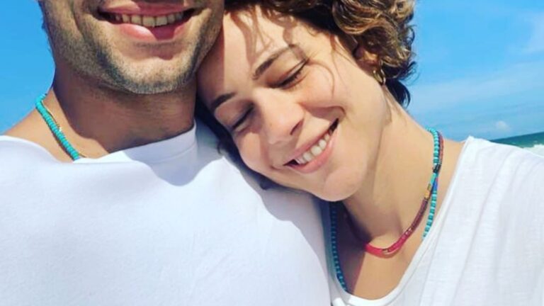 Leandra Leal mostra fotos raras com o marido em data especial: ‘Meu presente’