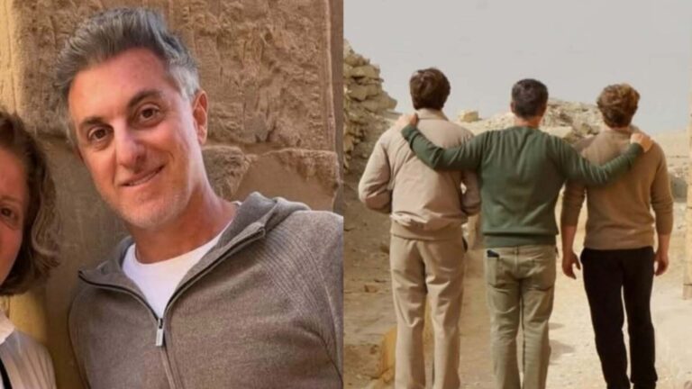 Luciano Huck mostra a mãe em suas férias com os filhos e Angélica: ‘Valor à família’