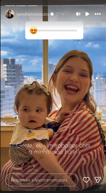Lyandra Costa com a filha – Foto: Reprodução/Instagram