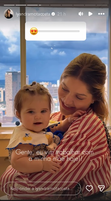 Lyandra Costa com a filha – Foto: Reprodução/Instagram