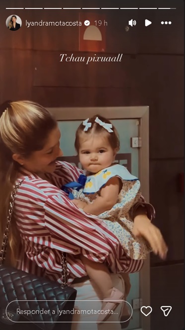 Lyandra Costa com a filha – Foto: Reprodução/Instagram
