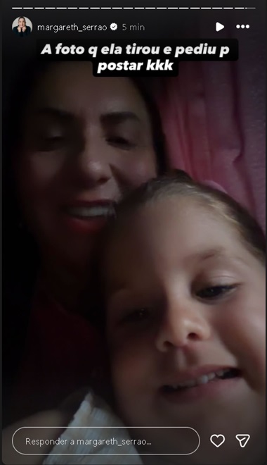 Margareth Serrão e Maria Flor - Foto: Reprodução / Instagram