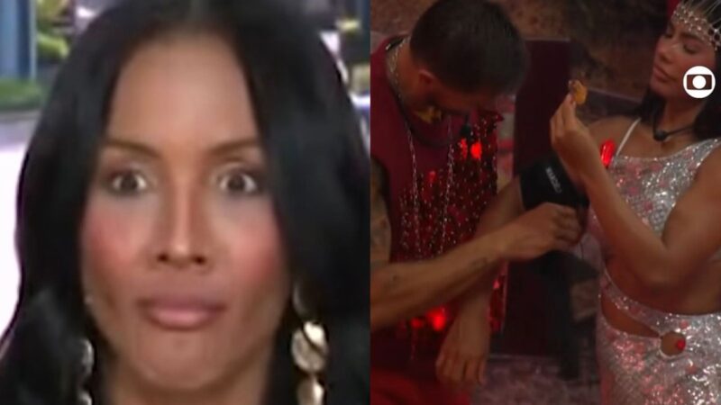 Maxiane reage ao ver interação de Marciele e Jonas