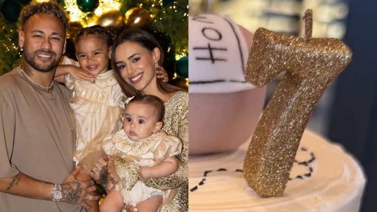 Neymar Jr e Bruna Biancardi celebram mesversário da filha com bolinho encantador