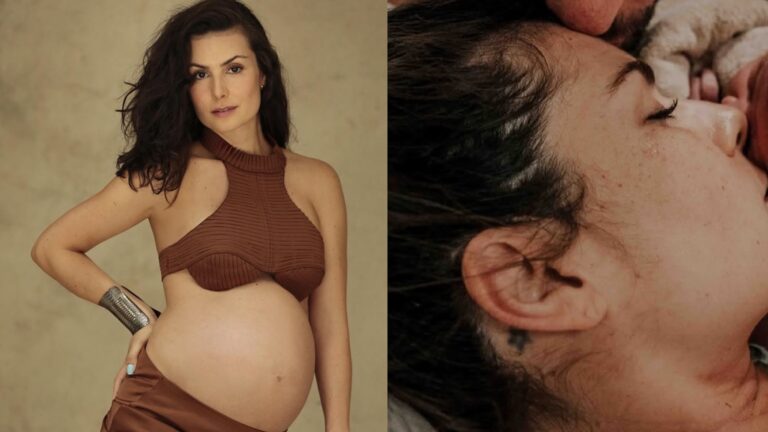 Nasceu! Nathalia Arcuri celebra a chegada da primeira filha; veja a foto da bebê