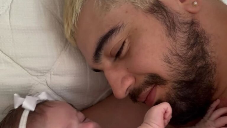Zuza, filha de Nattan e Rafa Kalimann, encanta ao surgir em momento fofo com o pai