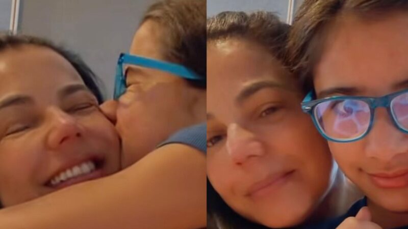 Nivea Stelmann com a filha