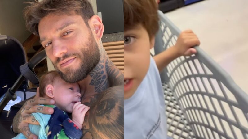 Ele cresceu! Filho de Lucas Lucco surge enorme em rara aparição na internet