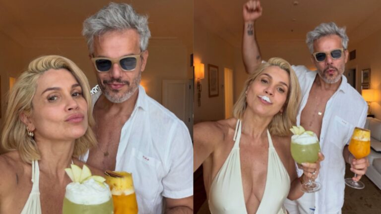 Otaviano Costa se declara para Flávia Alessandra: ‘ Ao lado desta mulher..’