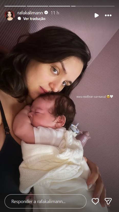 Rafa Kalimann com a filha, Zuza Helena - Foto: Reprodução/Instagram @rafakalimann 