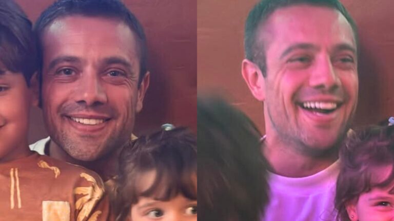 Filhos de Rafael Cardoso surgem em fotos inéditas com o ator: ‘Família linda’