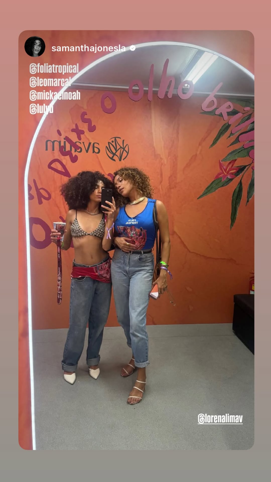 Samantha Jones e Lorena Lima - Foto: Reprodução / Instagram @samanthajonesla