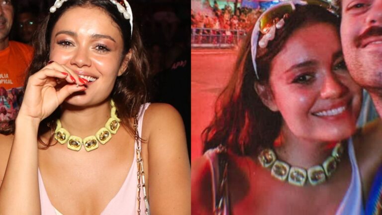 Parecidos? Irmão de Sophie Charlotte surge em foto rara com a atriz em noite de folia