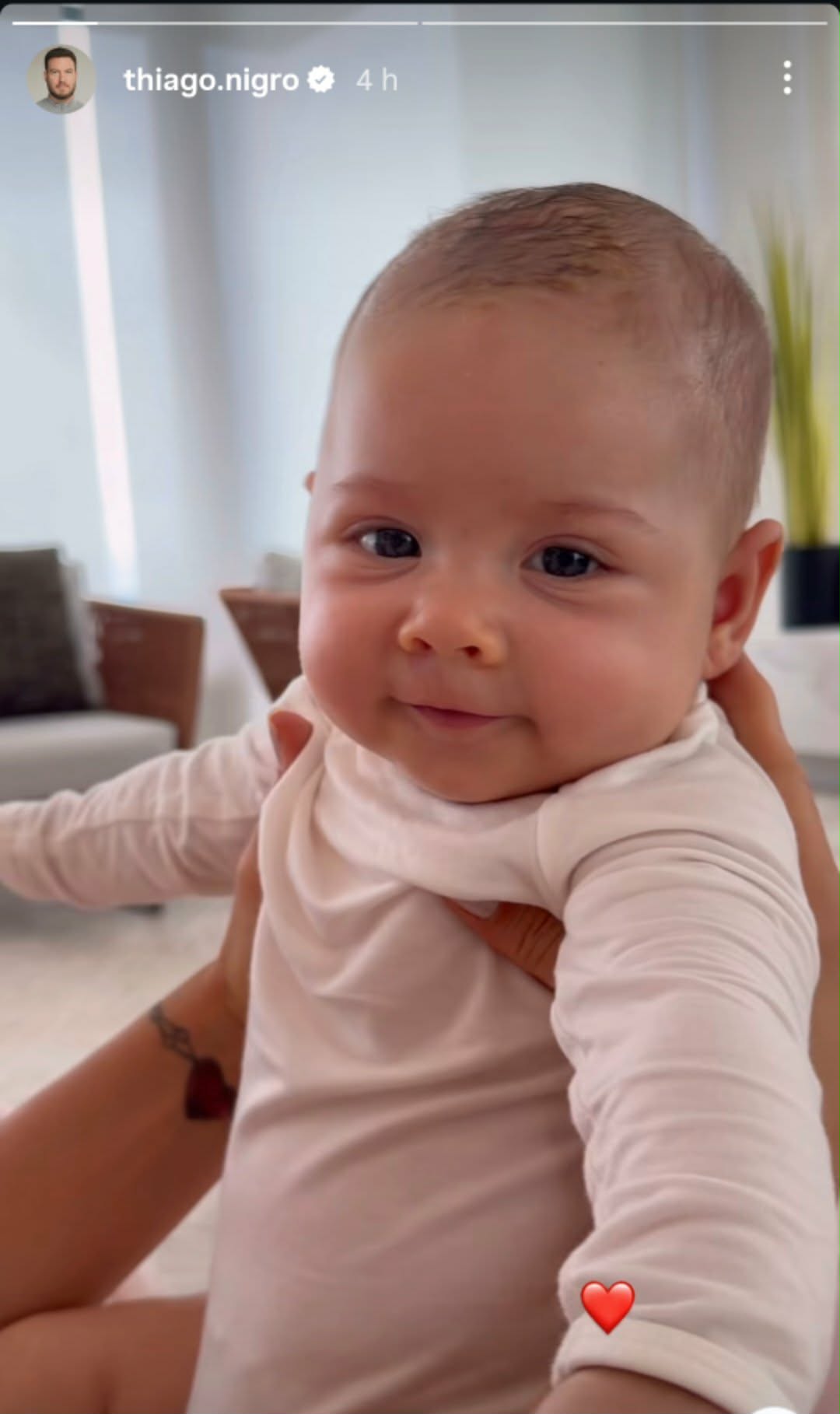 Thiago Nigro mostra como está a filha - Foto: @thiago.nigro