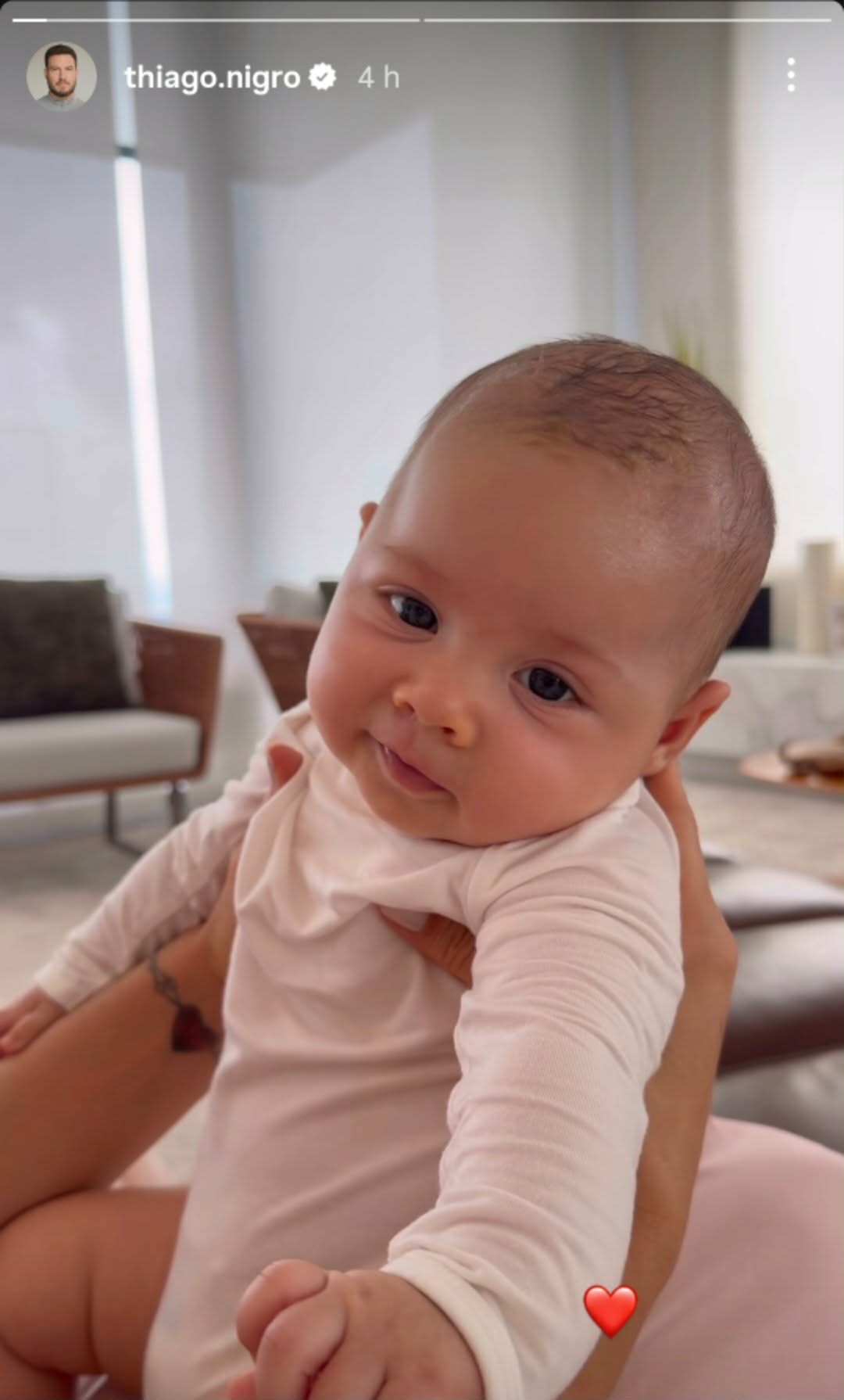 Thiago Nigro mostra como está a filha - Foto: @thiago.nigro