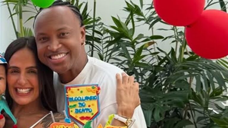 Carol Peixinho e Thiaguinho celebram mêsversário do filho e crescimento surpreende: ‘Tempo voa’