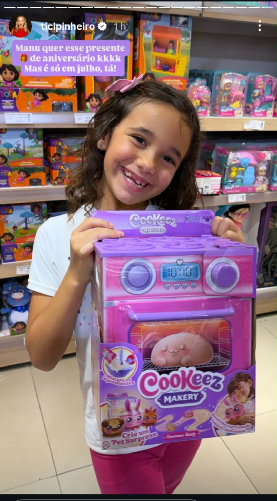 Ticiane Pinheiro mostra limites que coloca na filha