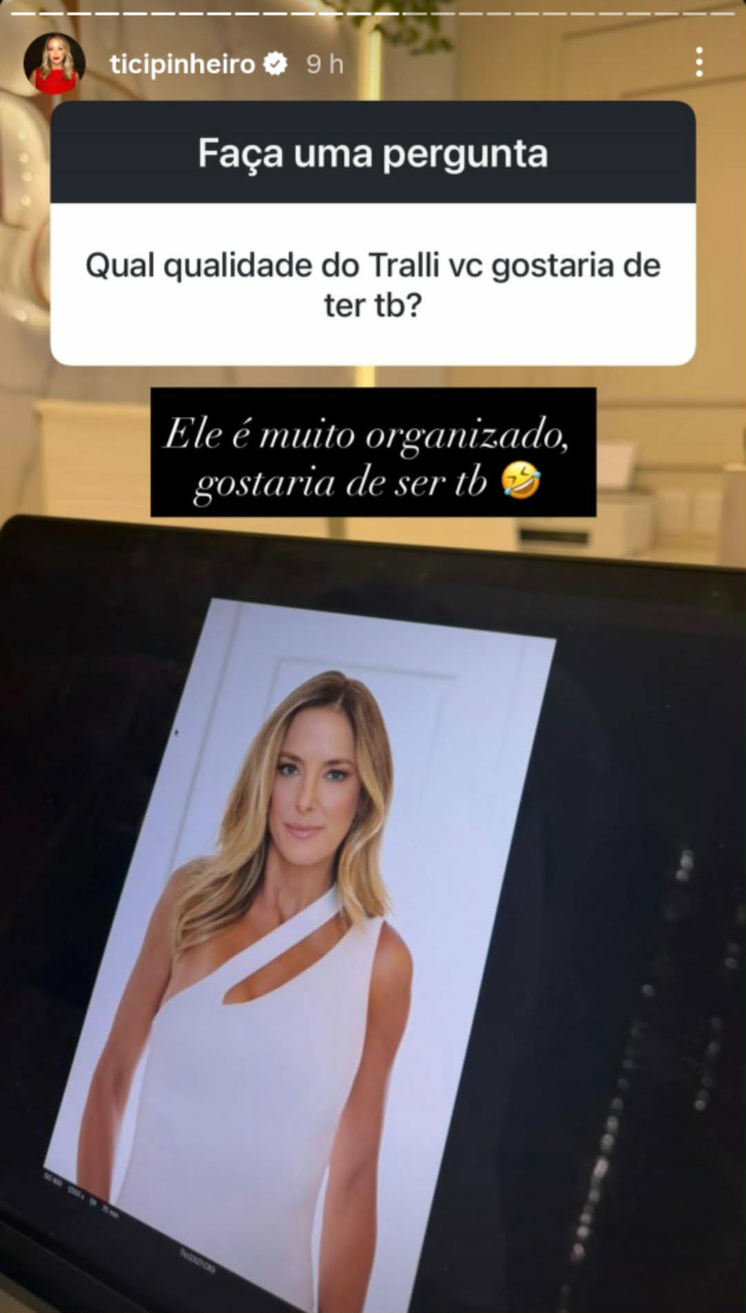 Ticiane Pinheiro revela qualidade de César Tralli