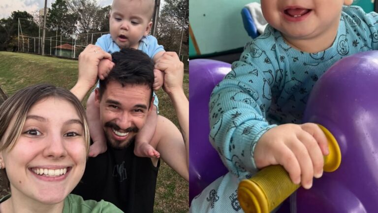 Lucas Borbas, viúvo de Isabel Veloso, celebra nova fase na vida do filho de 1 ano