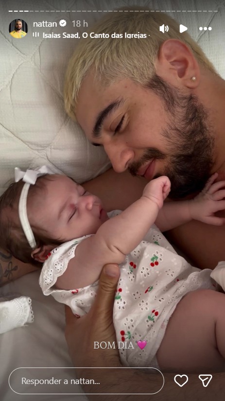 Nattan com a filha, Zuza Helena - Foto: Reprodução/Instagram @nattan