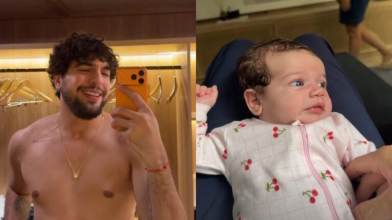 Fofura! Nattan compartilha momento fofo da filha