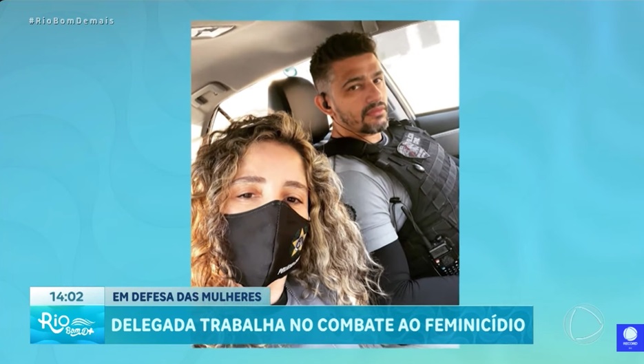 Mônica Areal e o marido - Foto: Record TV