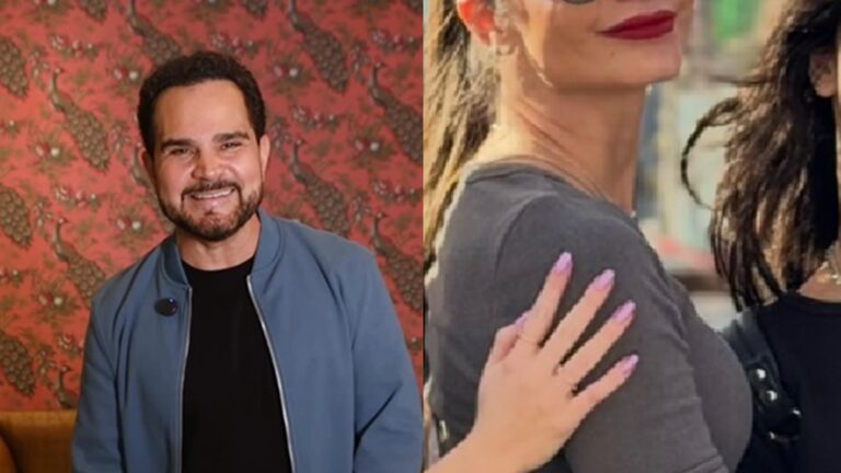 Aos 16 anos, filhas gêmeas de Luciano Camargo chamam atenção em foto com a mãe: ‘São lindas’