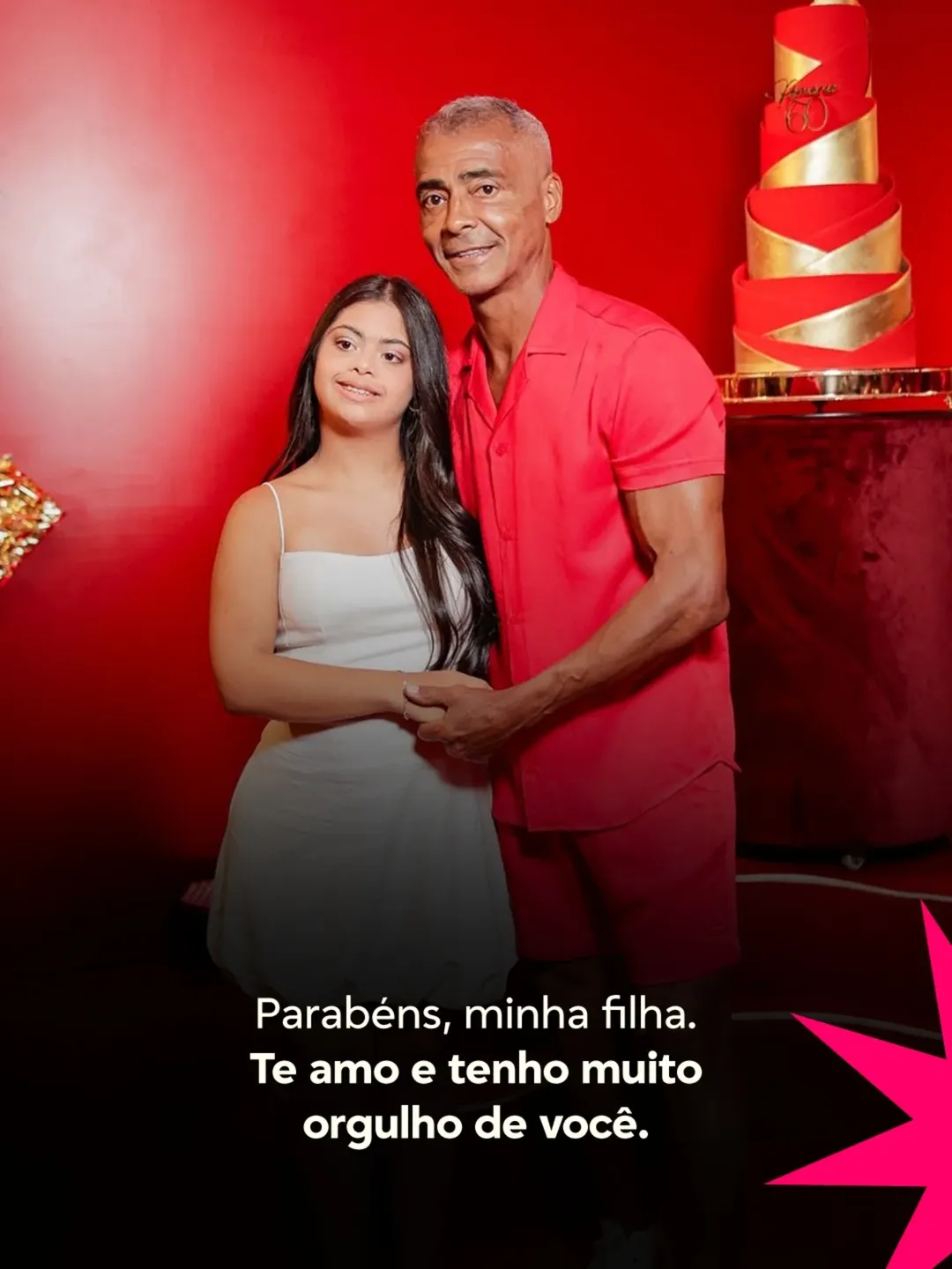 Romário celebra aniversário da filha - Foto: Reprodução / Instagram