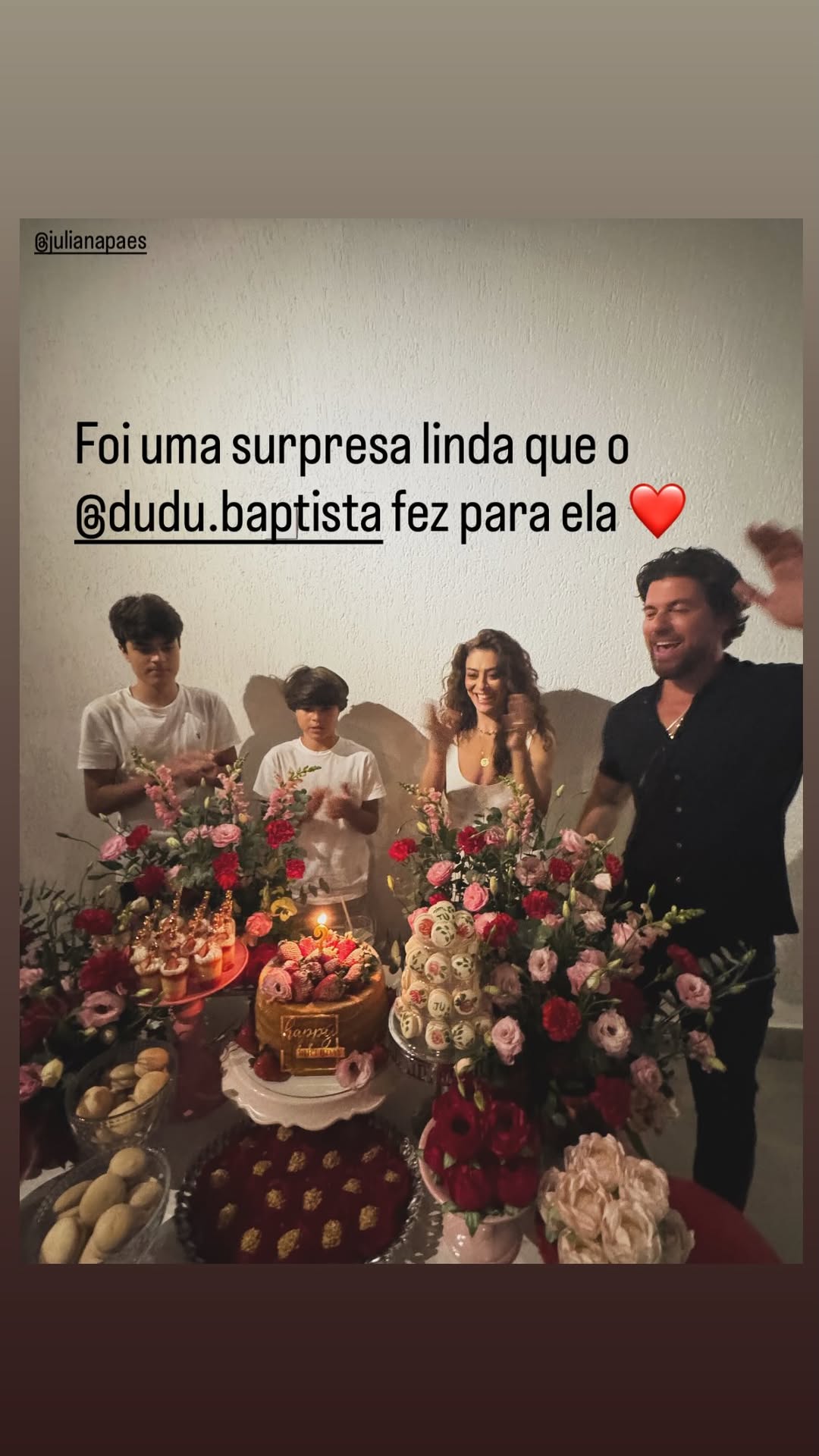 Festa de Juliana Paes — Foto: Reprodução do Instagram @raphazugliani