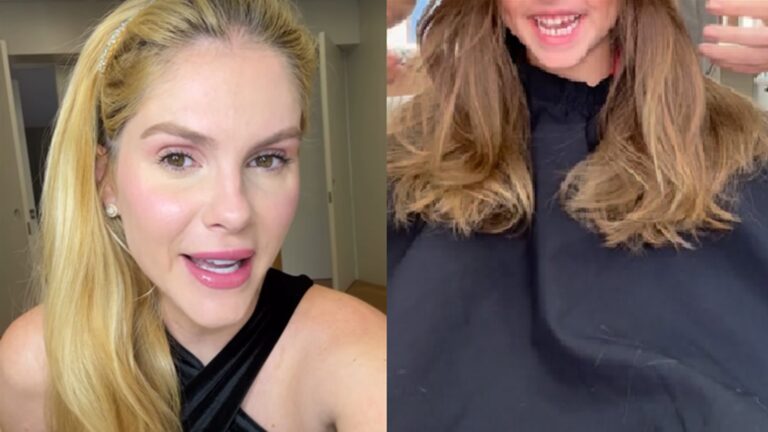 Aos 3 anos, filha de Bárbara Evans rouba a cena em dia de princesa no salão: ‘Que linda’