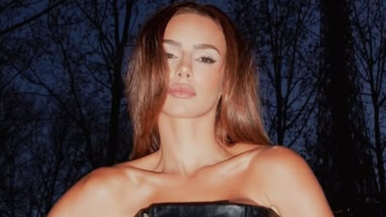 Puro luxo! Bruna Biancardi brilha com vestido de grife em evento em Paris