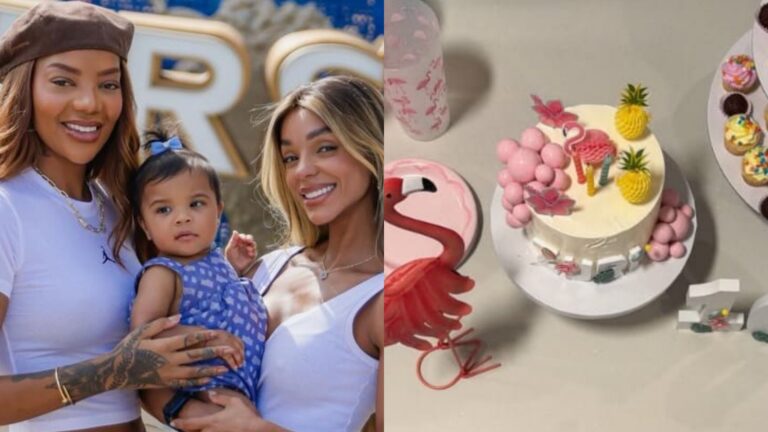 Filha de Brunna Gonçalves e Ludmilla comemora mesversário com festa intimista