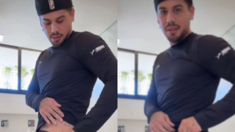 Zé Felipe exibe nova tatuagem em lugar inusitado e vira assunto nas redes