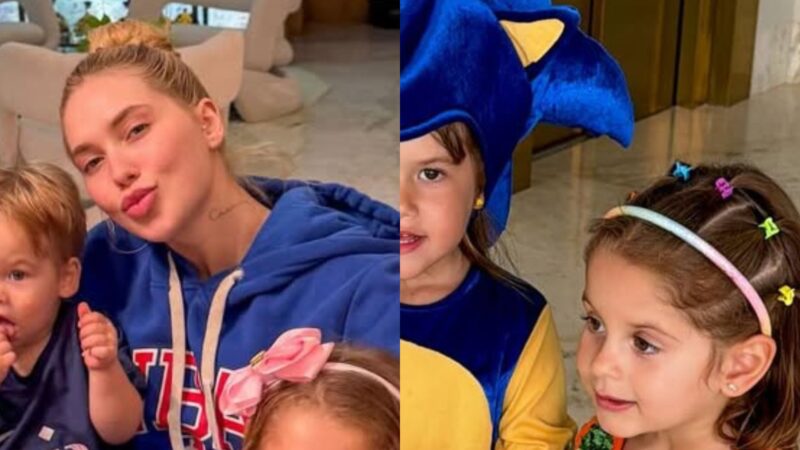Filhos de Virginia Fonseca roubam a cena em fotos inusitadas ao lado da mãe