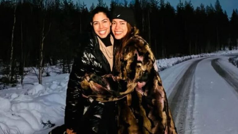 Bela Gil e Anitta postam foto chocante com fenômeno natural em viagem à Finlândia