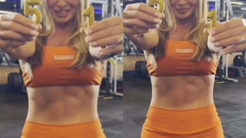 Aos 51 anos, mãe de Viih Tube chama atenção com barriga sarada em comemoração de aniversário
