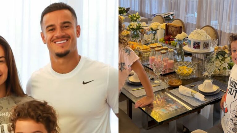 Aos 33 anos, esposa de Philippe Coutinho ganha café da manhã de aniversário após rumores de crise